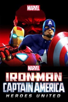 Poster Iron Man y Capitán América: Héroes Unidos