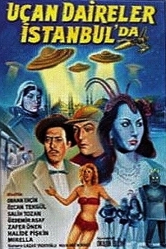 Poster Flying Saucers over Istanbul