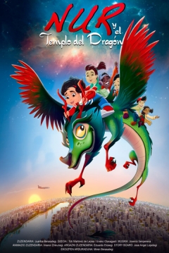 Poster Nur y el templo del dragón