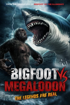 Poster Bigfoot Vs Megalodon