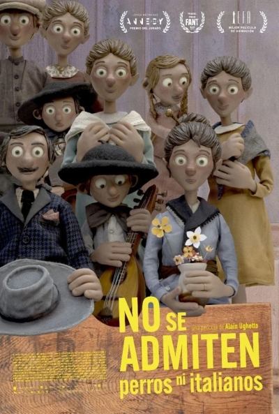 Poster No se Admiten Perros ni Italianos