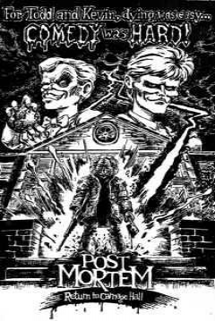 Poster Post Mortem - Return to Carnage Hall