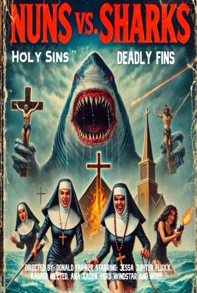 Poster Nuns vs. Sharks