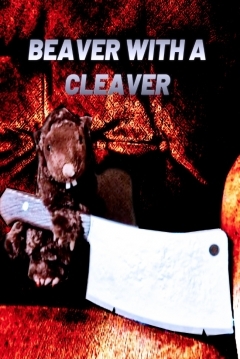 Poster Beaver with a Cleaver