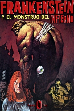 Poster Frankenstein y el monstruo del Infierno