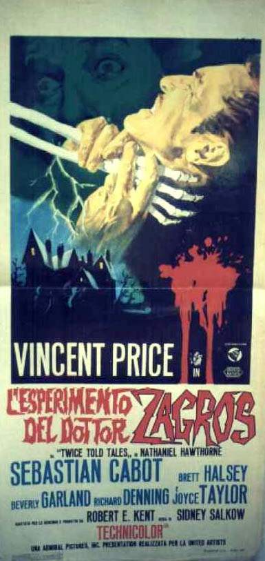 Poster El experimento del Dr. Zagros (Tríptico de Terror)