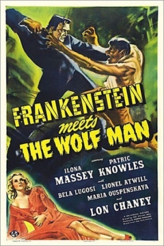 Poster Frankenstein y el hombre lobo