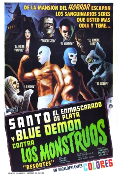 Ficha Santo el Enmascarado de Plata y Blue Demon contra los Monstruos