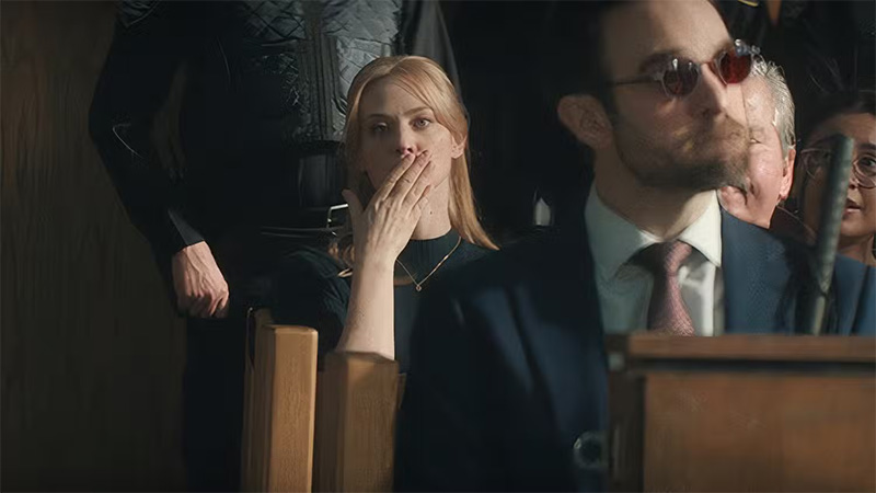 Karen y Matt en Daredevil