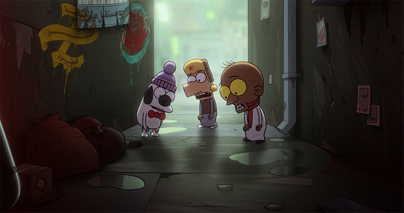 Trad, Saltooh y Saad planeando su buena acción