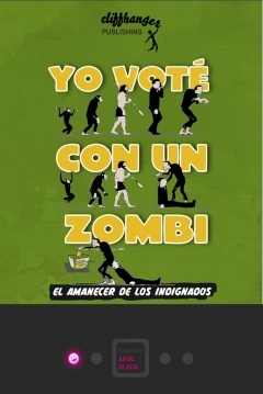 Poster Yo voté con un zombi. El amanecer de los indignados