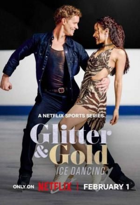 Poster Brillantina y oro: Danza sobre hielo