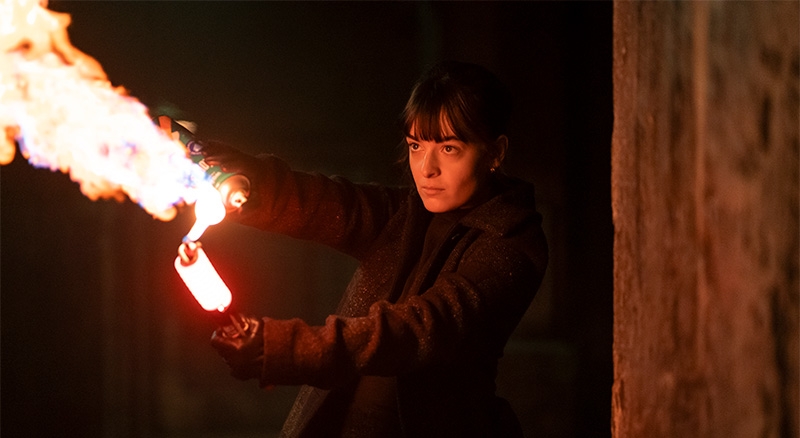 Smoke Apple TV+ escena Michelle y Dave