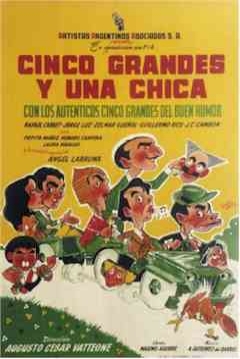 Poster Cinco Grandes y una Chica