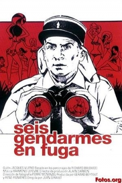Poster Seis Gendarmes en Fuga
