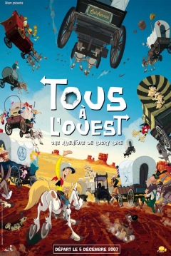 Poster Go West!: A Lucky Luke Adventure