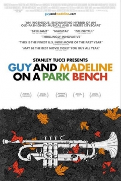 Poster Guy and Madeline on a Park Bench