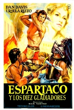 Poster Espartaco y los Diez Gladiadores