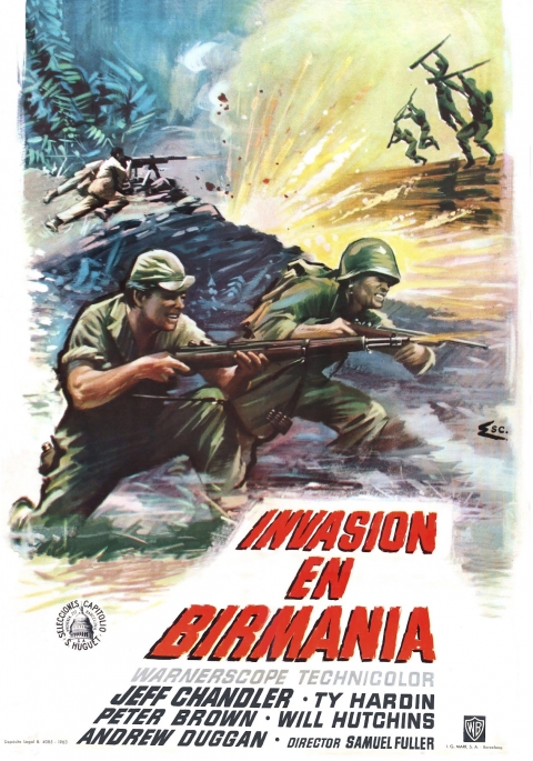 Invasión en Birmania — póster