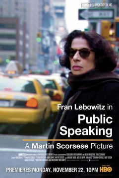 Poster Public Speaking. Fran Lebowitz por Martin Scorsese