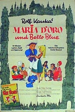 Poster Maria de Oro y el Perrito Azul