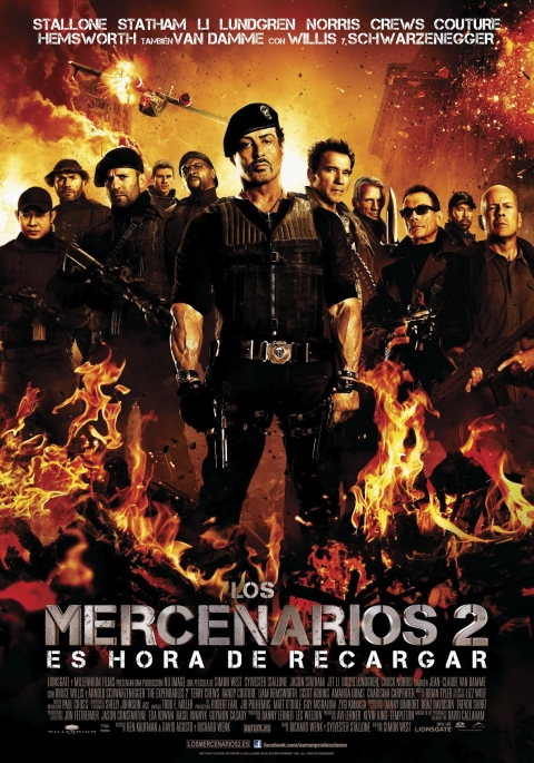 Los Mercenarios 2 — póster