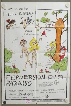 Poster Perversión en el Paraíso