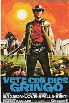 Poster Vete con Dios, Gringo