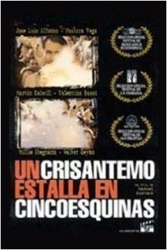 Poster Un crisantemo estalla en cinco esquinas