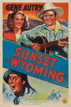 Poster Sunset in Wyoming