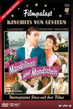 Poster Mandolinen und Mondschein