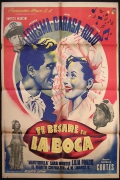 Poster Te besaré en la boca