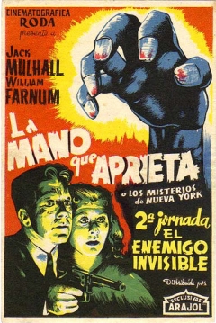 Poster La Mano que Aprieta o Los Misterios de Nueva York