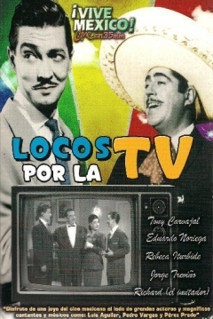 Poster Locos por la televisión