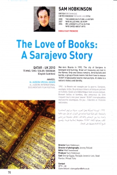 Poster The Love of Books: A Sarajevo Story
