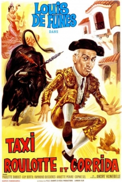 Poster Taxi, roulotte et corrida