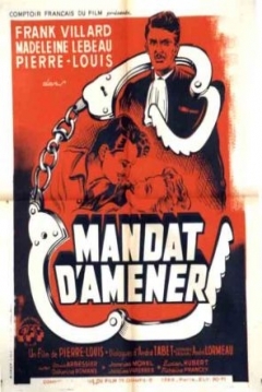 Poster Mandat D'amener