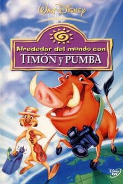 Poster Alrededor del mundo con Timón y Pumba