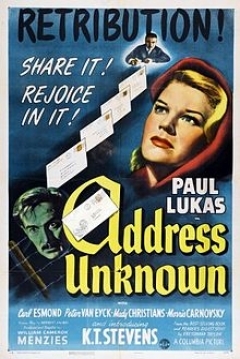 Poster Address Unknown