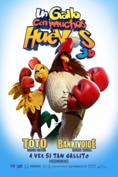 Poster Un Gallo con Muchos Huevos