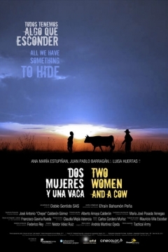 Poster Dos Mujeres y una Vaca