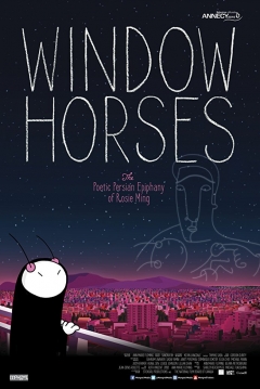 Poster Window Horses