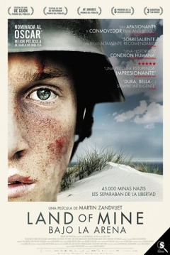 Poster Land of Mine. Bajo la Arena