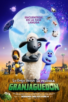 Poster La Oveja Shaun. La Película: Granjaguedón