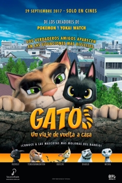 Poster Gatos. Un viaje de vuelta a casa