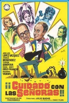 Poster Cuidado con las Señoras
