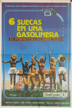 Poster 6 Suecas en una Gasolinera