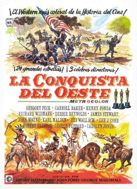 La Conquista del Oeste  — póster