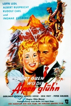 Poster Dort Oben, Wo die Alpen Glühen
