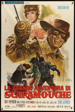 Poster Scaramouche contra los enemigos de la corona